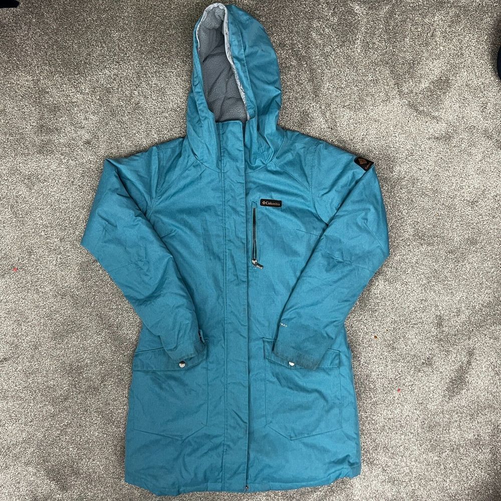 Columbia Suttle Mountain Insulated Jacket Coat Omni Heat WL0885Medium M Blue